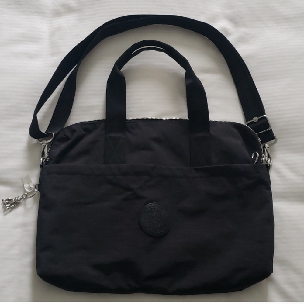 Kipling Women's Elsil Crossbody Laptop Bag, Black DAZZ, One Size